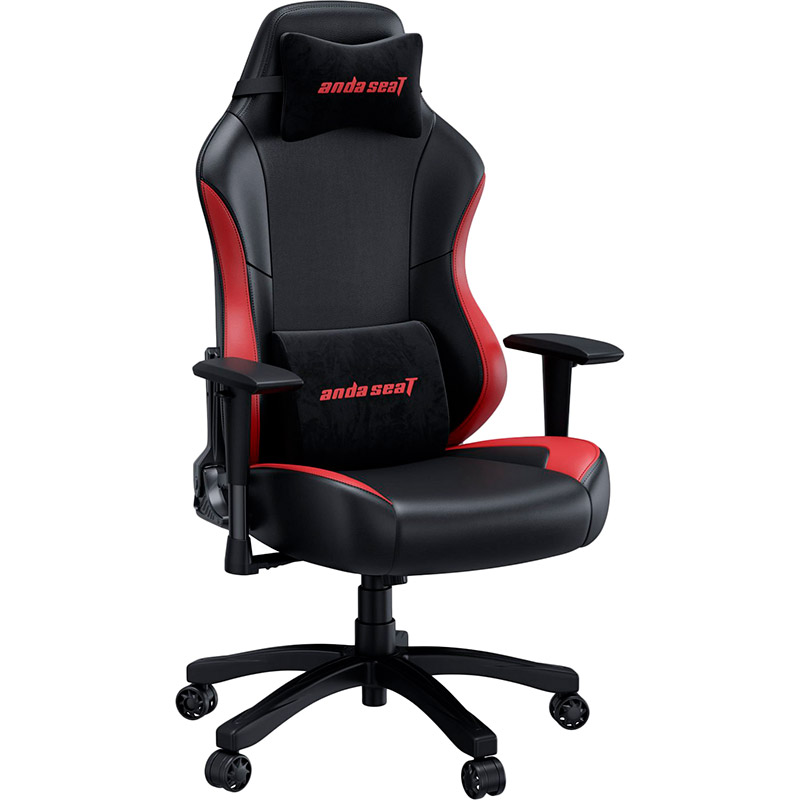 Кресло ANDA SEAT Luna Color Size L Black/Red PVC ((AD18-48-BR-PV) Тип для геймера