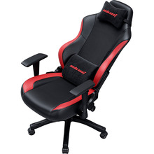 Кресло ANDA SEAT Luna Color Size L Black/Red PVC ((AD18-48-BR-PV)