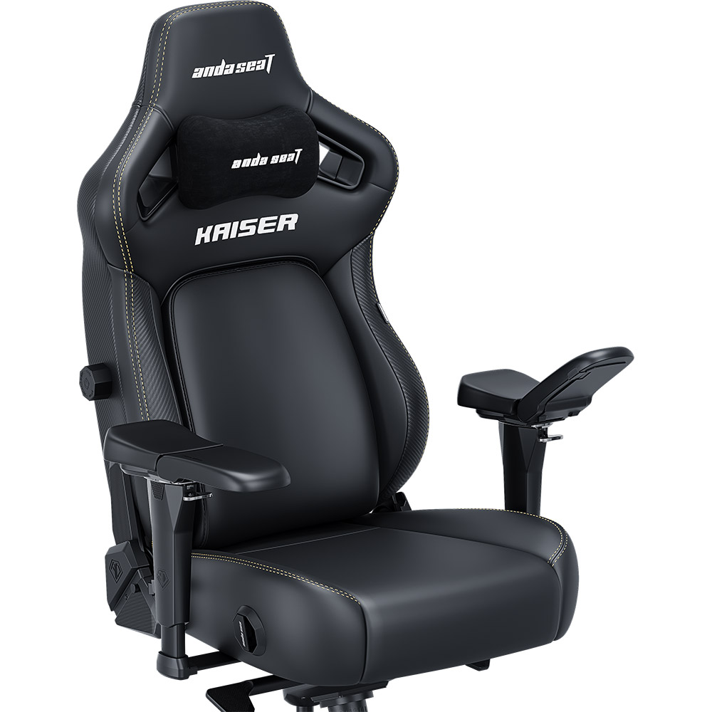 Кресло ANDA SEAT Kaiser 4 Size XL Black Premium PVC  (AD12YDDC-XLL-20-B-PV/C) Материал обивки кожзаменитель