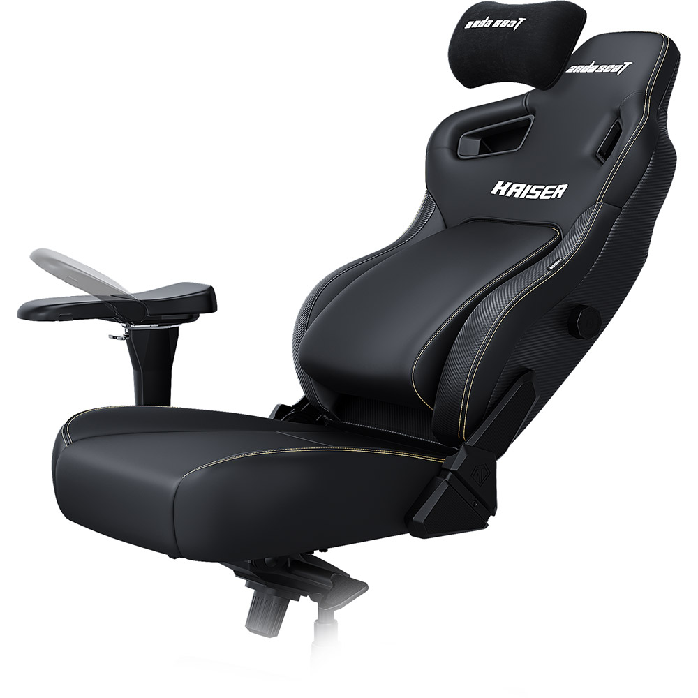 Кресло ANDA SEAT Kaiser 4 Size XL Black Premium PVC  (AD12YDDC-XLL-20-B-PV/C) Основание кресла крестовина с роликами