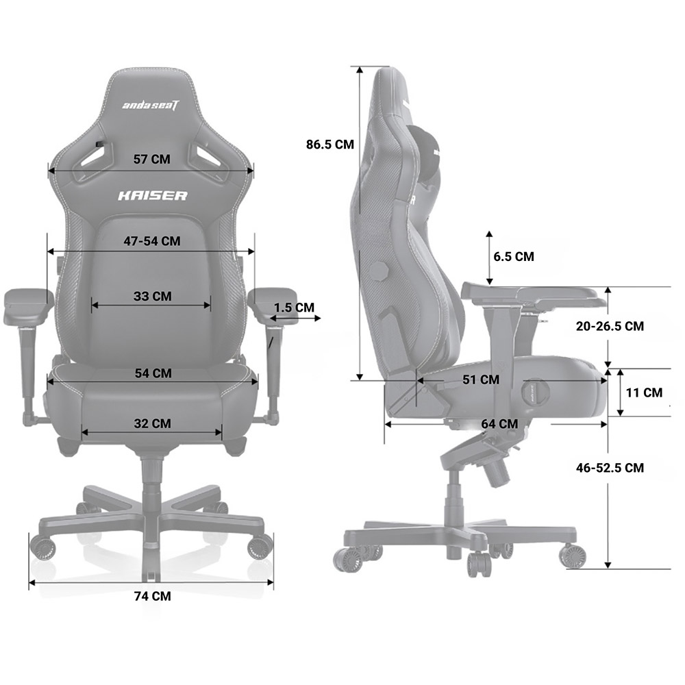 Фото 19 Крісло ANDA SEAT Kaiser 4 Size XL Orange Premium PVC (AD12YDDC-XLL-20-O-PV/C)