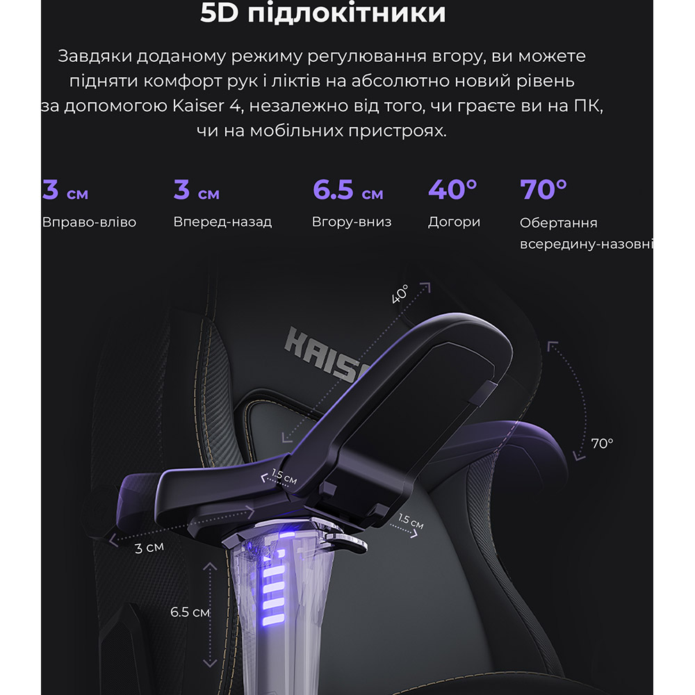 В інтернет магазині Крісло ANDA SEAT Kaiser 4 Size XL Purple Premium PVC (AD12YDDC-XLL-20-V-PV/C)