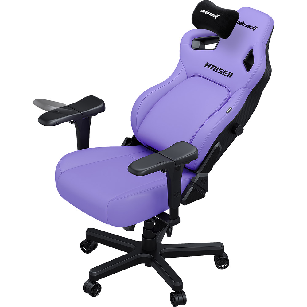 Кресло ANDA SEAT Kaiser 4 Size XL Purple Premium PVC (AD12YDDC-XLL-20-V-PV/C) Вторичный цвет черный