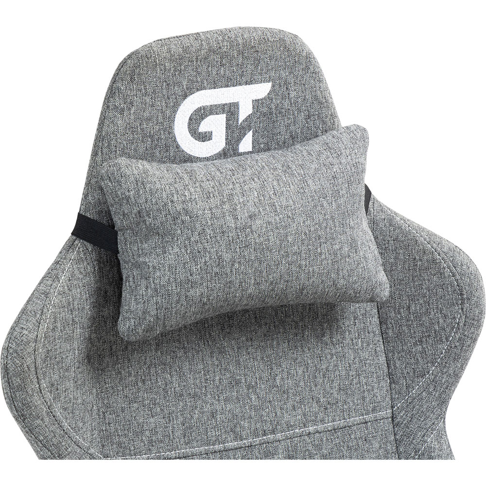 Крісло GT RACER X-2322 Fabric Gray Основа крісла хрестовина з роликами