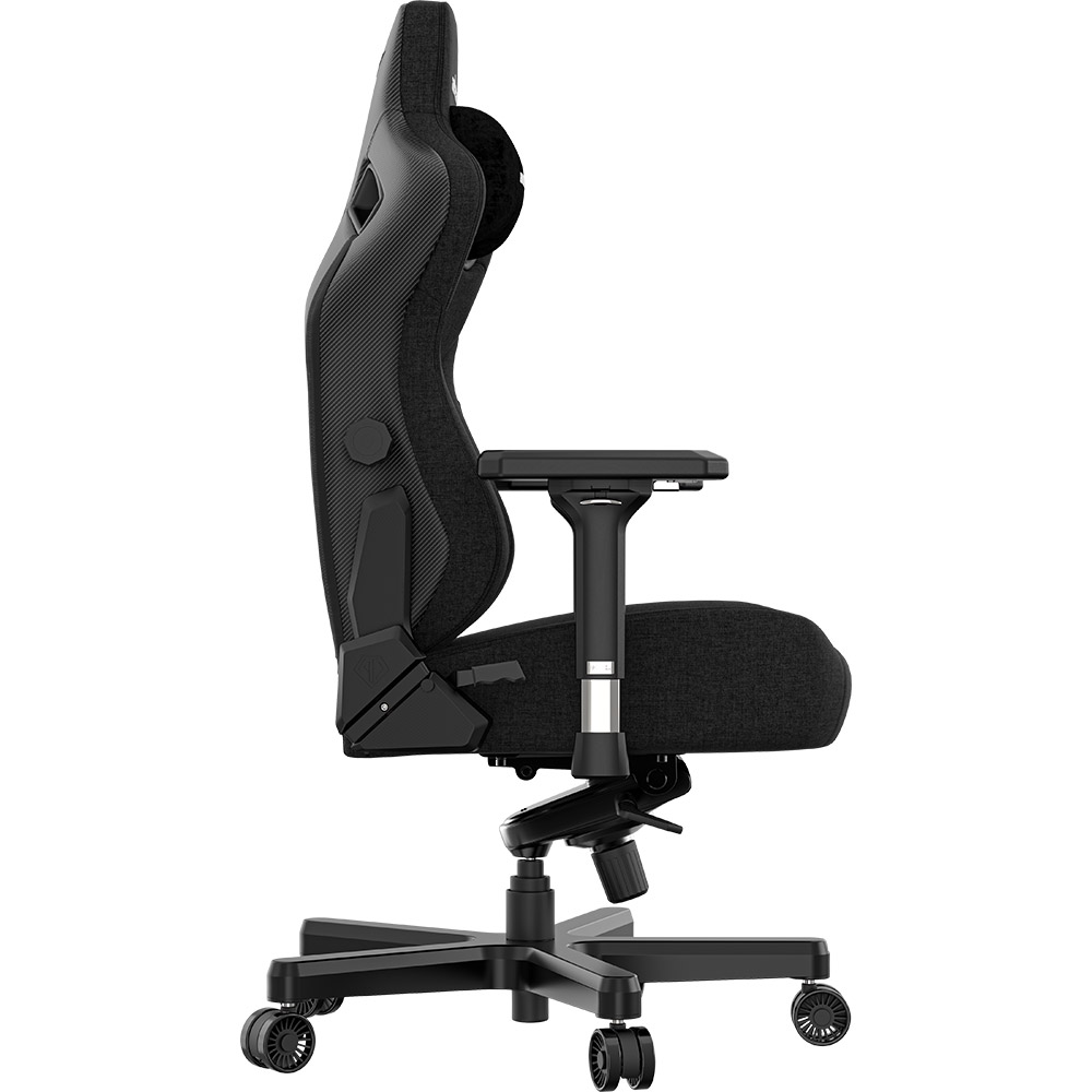 Крісло ANDA SEAT Kaiser 3 Black Fabric Size L (AD12YDC-L-01-B-CF) Основа крісла хрестовина з роликами