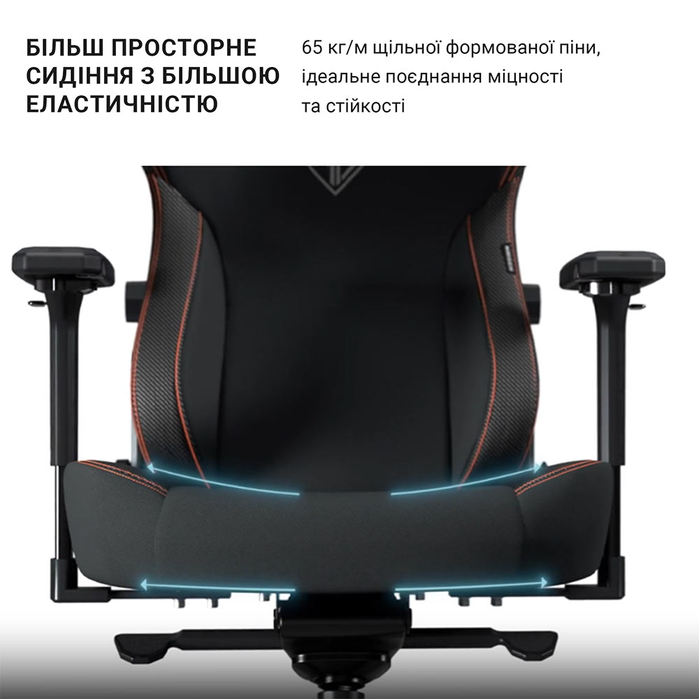 В Украине Кресло ANDA SEAT Kaiser 3 Black Fabric Size L (AD12YDC-L-01-B-CF)