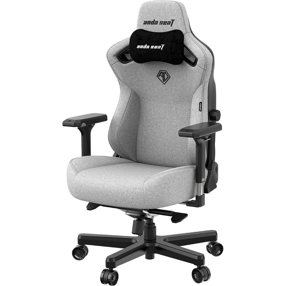 Крісло ANDA SEAT Kaiser 3 Grey Fabric Size L (AD12YDC-L-01-G-PV/F) Матеріал оббивки тканина