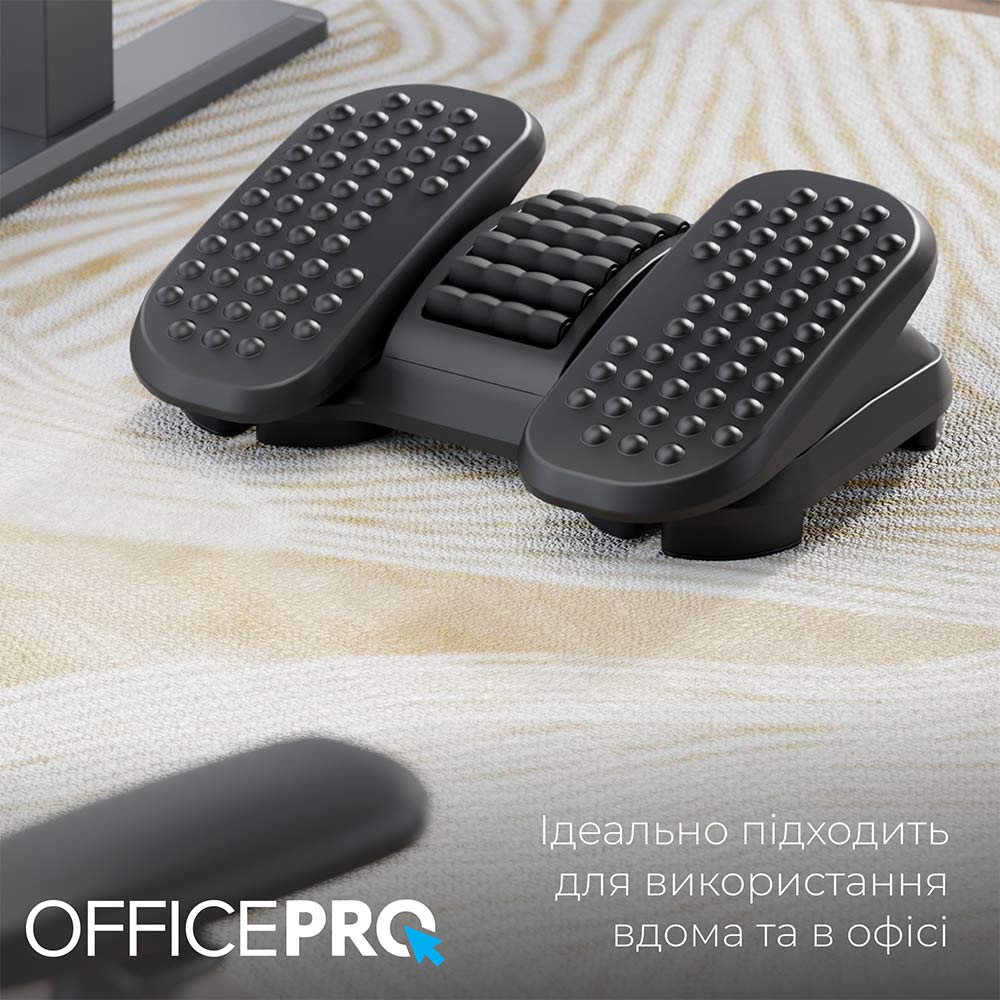 Огляд Підставка для ніг OFFICEPRO FR730 Black (4820216975093)