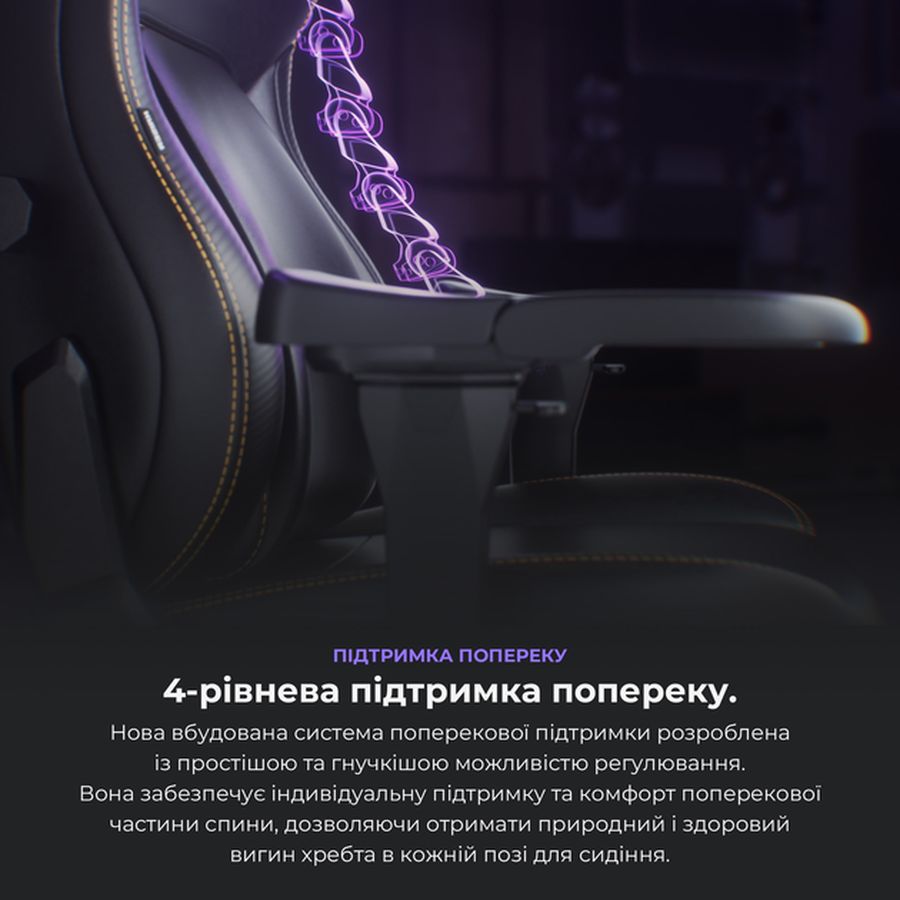 Покупка Кресло ANDA SEAT Kaiser 4 Size Premium PVC L Black (AD12YDDC-L-20-B-PV/C)