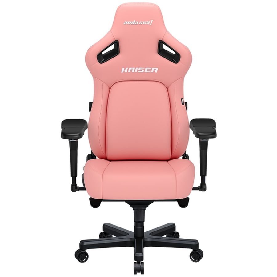 Крісло ANDA SEAT Kaiser 4 Size Premium PVC L Pink (AD12YDDC-L-20-P-PV/C) Основа крісла хрестовина з роликами