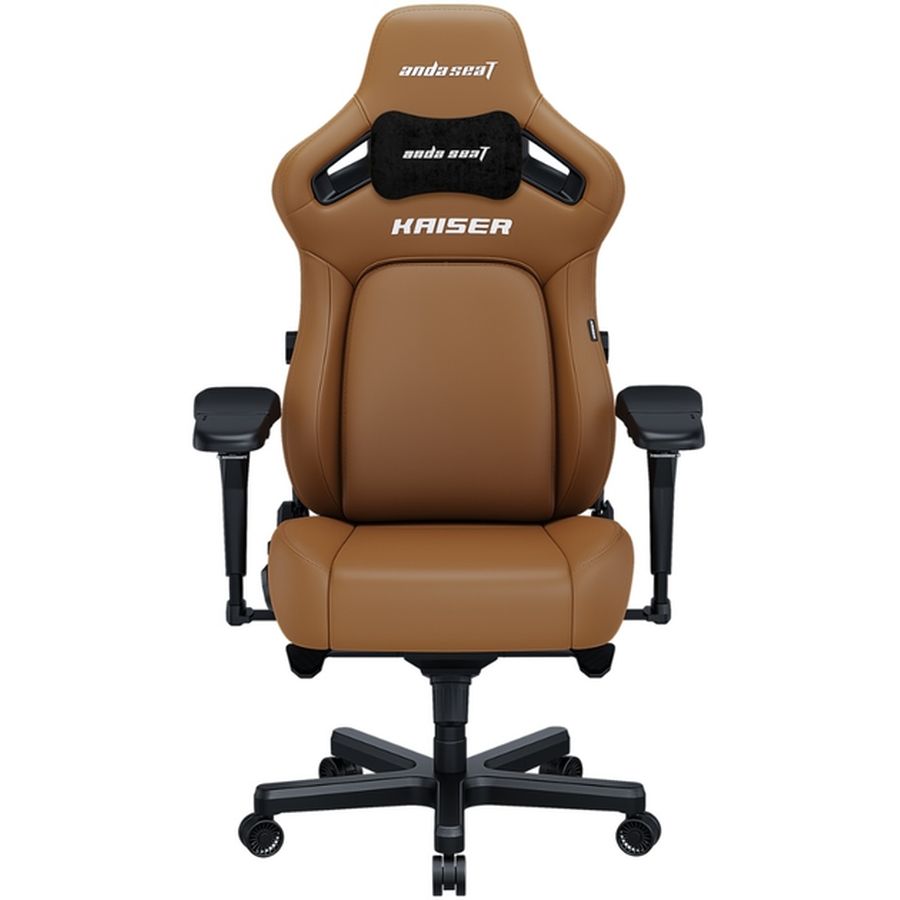 Крісло ANDA SEAT Kaiser 4 Size Premium PVC L Brown (AD12YDDC-L-20-K-PV/C) Основа крісла хрестовина з роликами