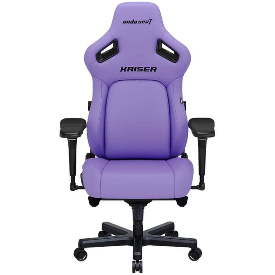 Крісло ANDA SEAT Kaiser 4 Size Premium PVC L Purple (AD12YDDC-L-20-V-PV/C) Основа крісла хрестовина з роликами