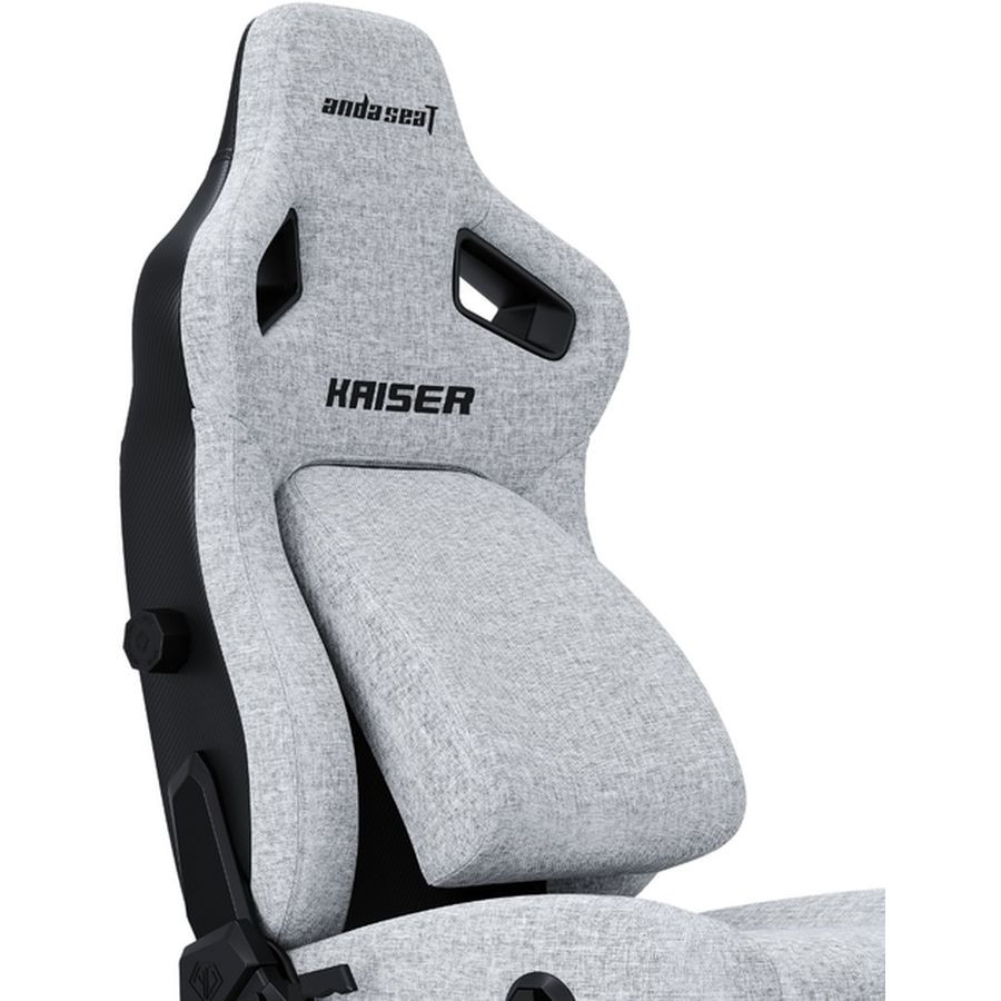 Кресло ANDA SEAT Kaiser 4 Size Linen Fabric L Gray (AD12YDDC-L-20-G-CF) Основание кресла крестовина с роликами