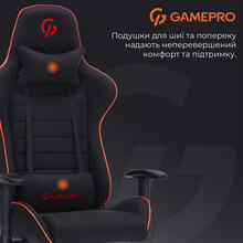 Крісло GAMEPRO GC575FB Size L Fabric Black&Red