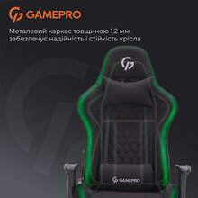 Крісло GAMEPRO GC700FB RGB Size L Fabric Black