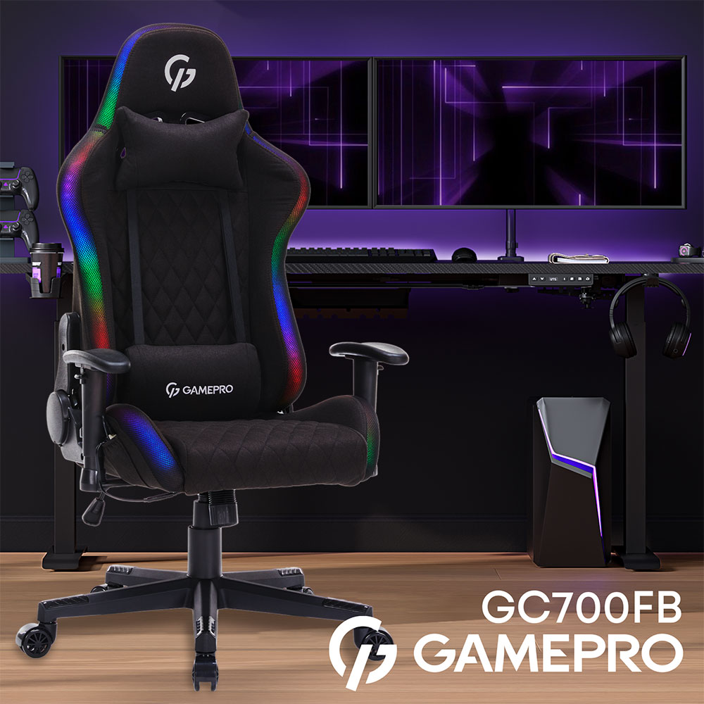 В Украине Кресло GAMEPRO GC700FB RGB Size L Fabric Black