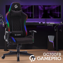 Крісло GAMEPRO GC700FB RGB Size L Fabric Black