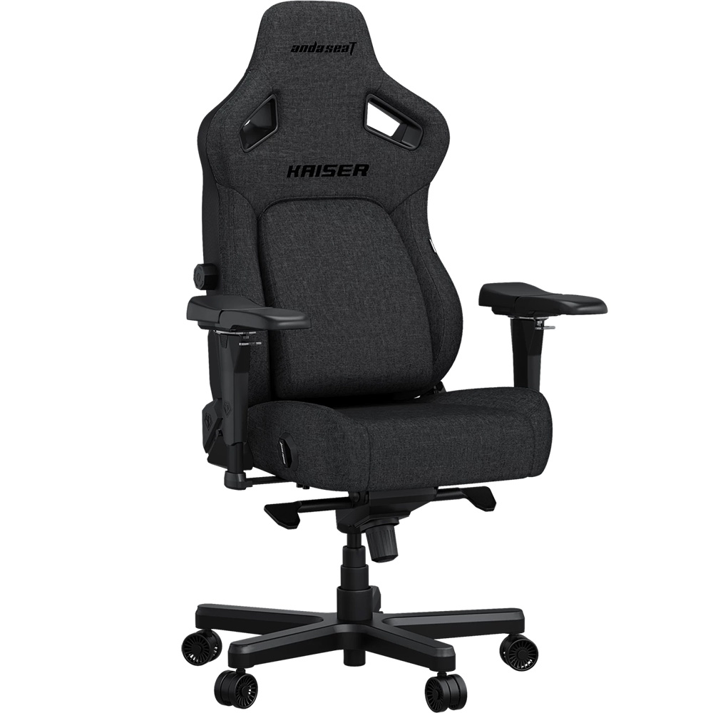 Внешний вид Кресло ANDA SEAT Kaiser 4 Size XL Dark Gray Linen Fabric (AD12YDDC-XLL-20-GB-CF)