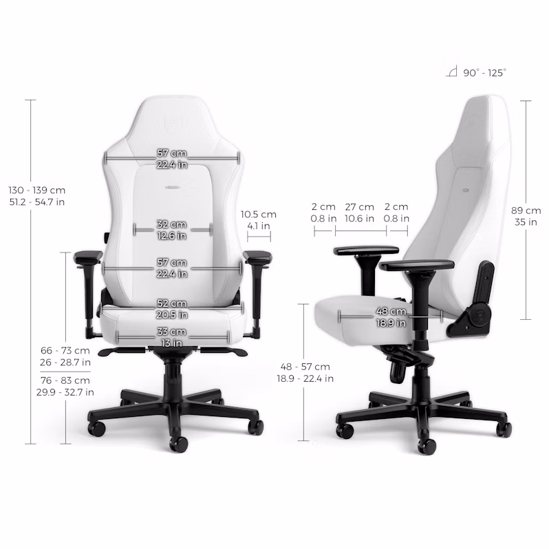 Внешний вид Кресло NOBLECHAIRS Hero White Edition (NBL-HRO-PU-WED)