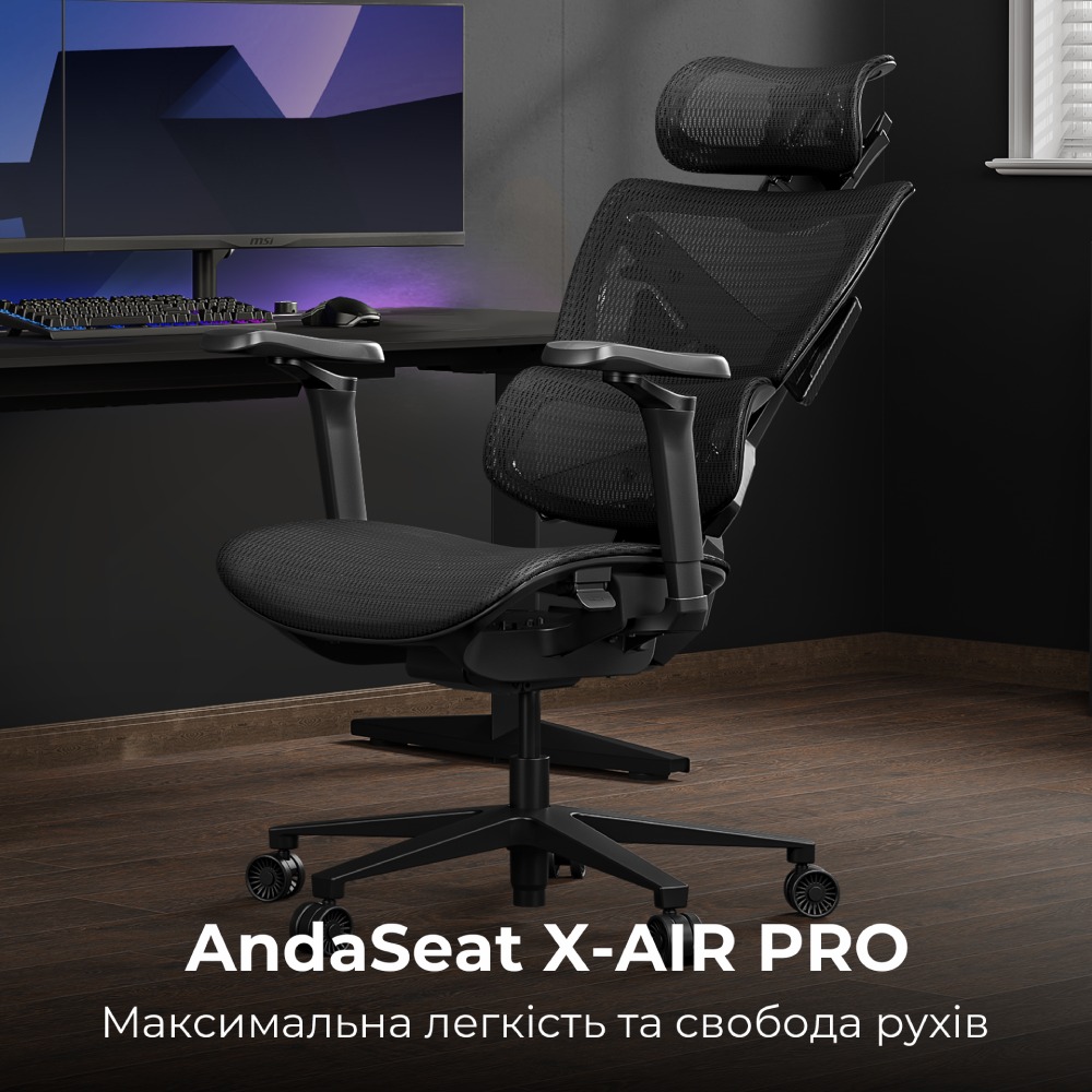 Фото 17 Кресло ANDA SEAT X-Air Pro Size XL Mesh Space Black (AD-WY-01-BBB-B01)