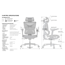 Кресло ANDA SEAT X-Air Pro Size XL Mesh Gray Twilight (AD-WY-01-GGSP-G01)