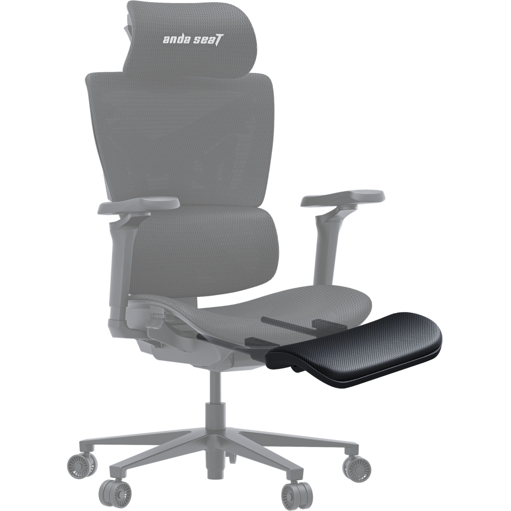 Зовнішній вигляд Підставка для ніг ANDA SEAT Footrest X-Air / X-Air Pro Black (WY-AC-JT-01-B)