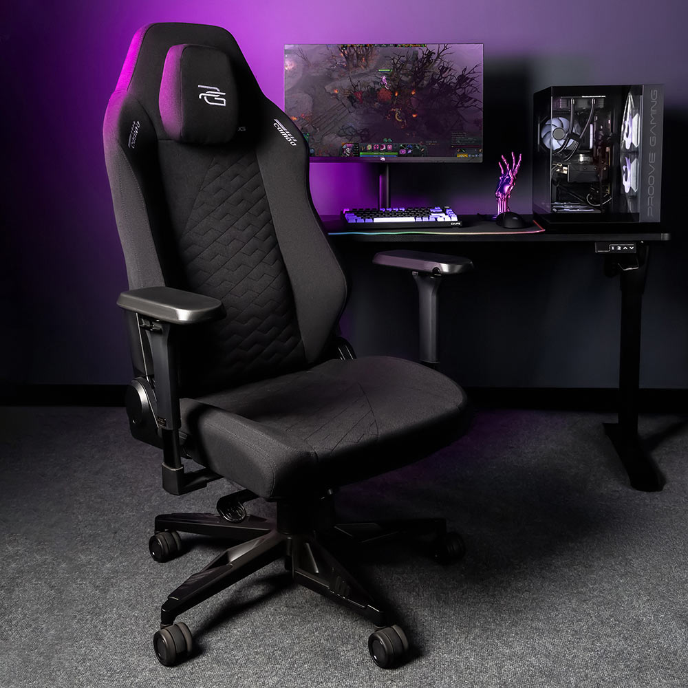 Крісло для геймерів PROOVE Gaming Combo Black (GCCM00001001) Основа крісла хрестовина з роликами