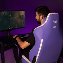 Крісло для геймерів PROOVE Gaming Geek White/Purple (GCGK00001016)