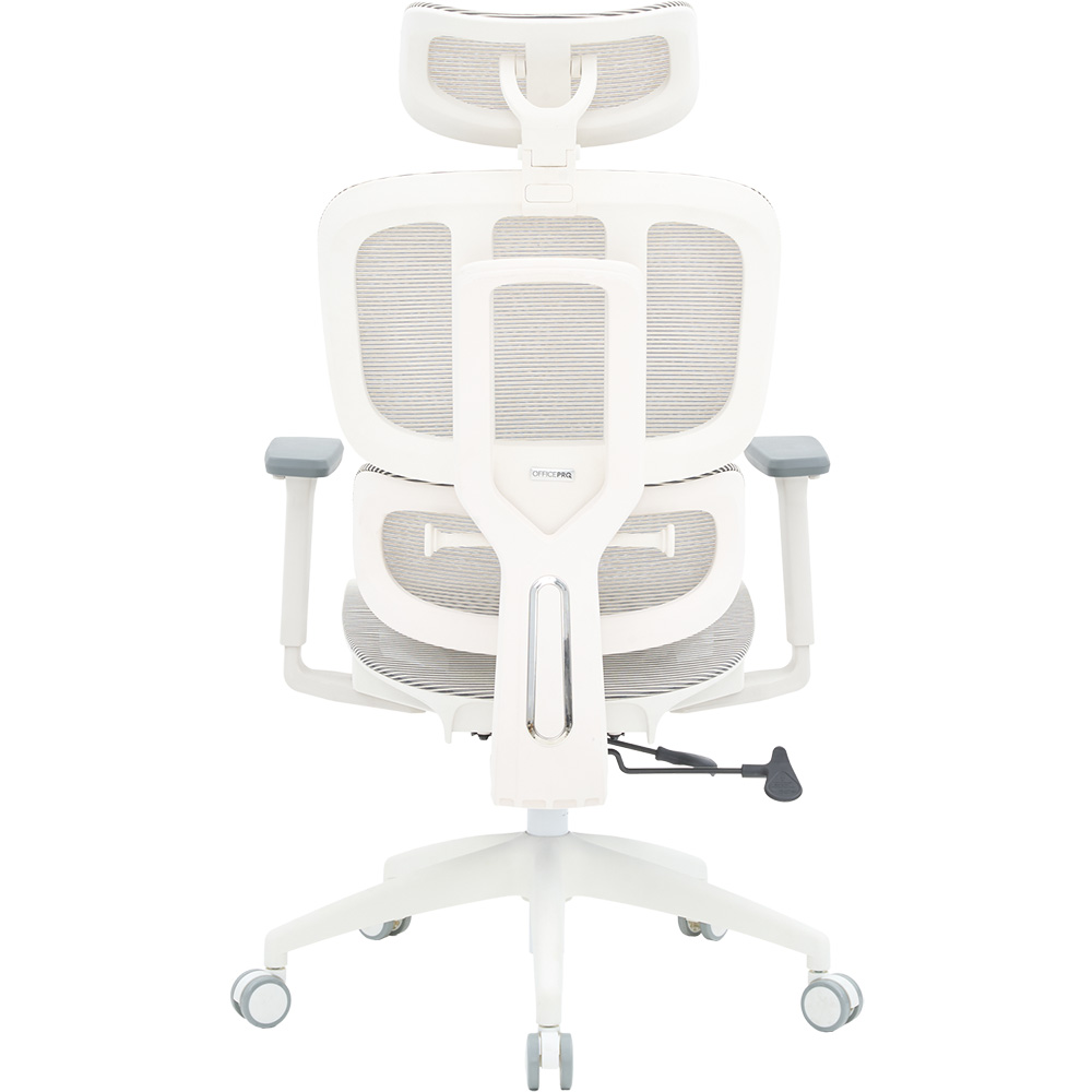 Зовнішній вигляд Крісло OFFICEPRO Skyline White/Light Gray (OC680-W-LG-LG)