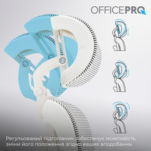 Крісло OFFICEPRO Skyline White/Light Gray (OC680-W-LG-LG)