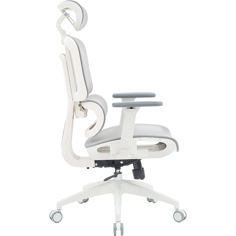 Крісло OFFICEPRO Skyline White/Light Gray (OC680-W-LG-LG) Вторинний колір сірий
