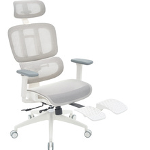 Крісло OFFICEPRO Skyline Footrest White/Light Gray (OC750-W-LG-LG)