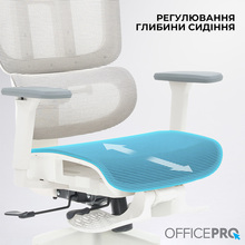 Крісло OFFICEPRO Skyline Footrest White/Light Gray (OC750-W-LG-LG)