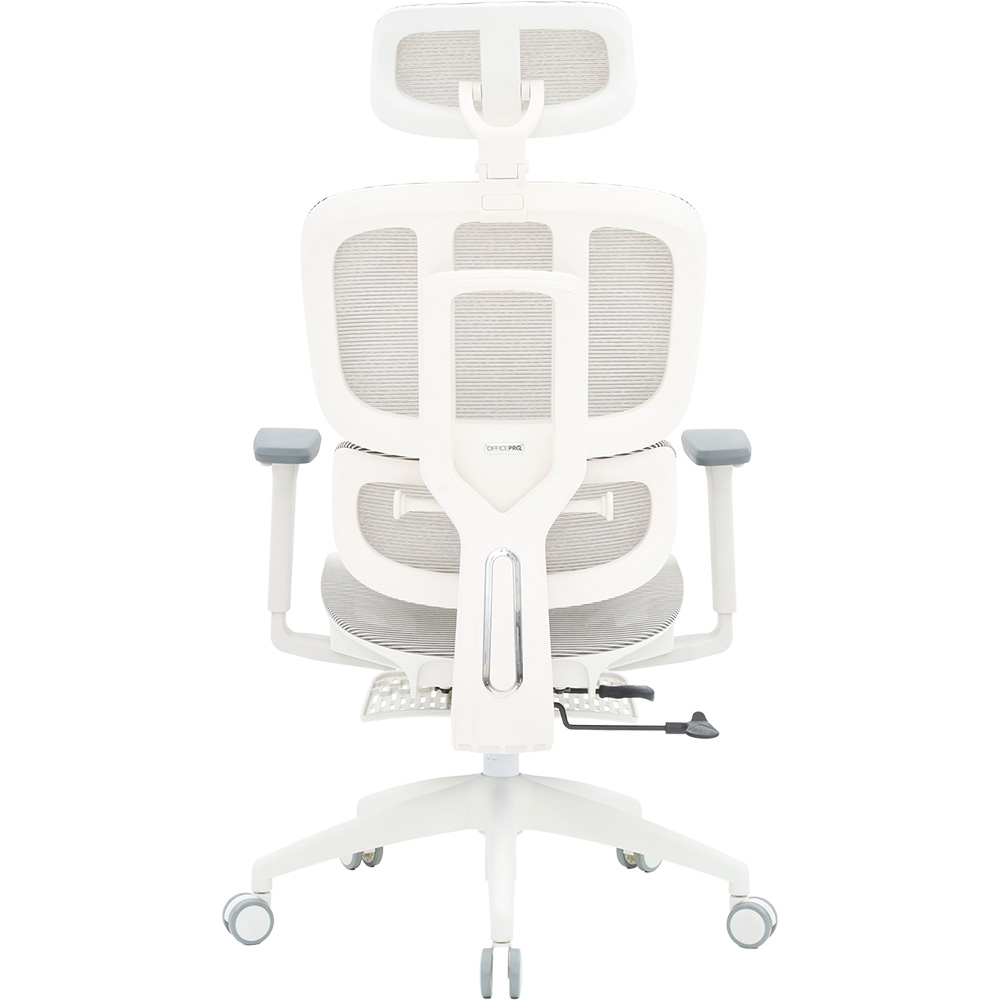 Крісло OFFICEPRO Skyline Footrest White/Light Gray (OC750-W-LG-LG) Матеріал оббивки сітка поліестер