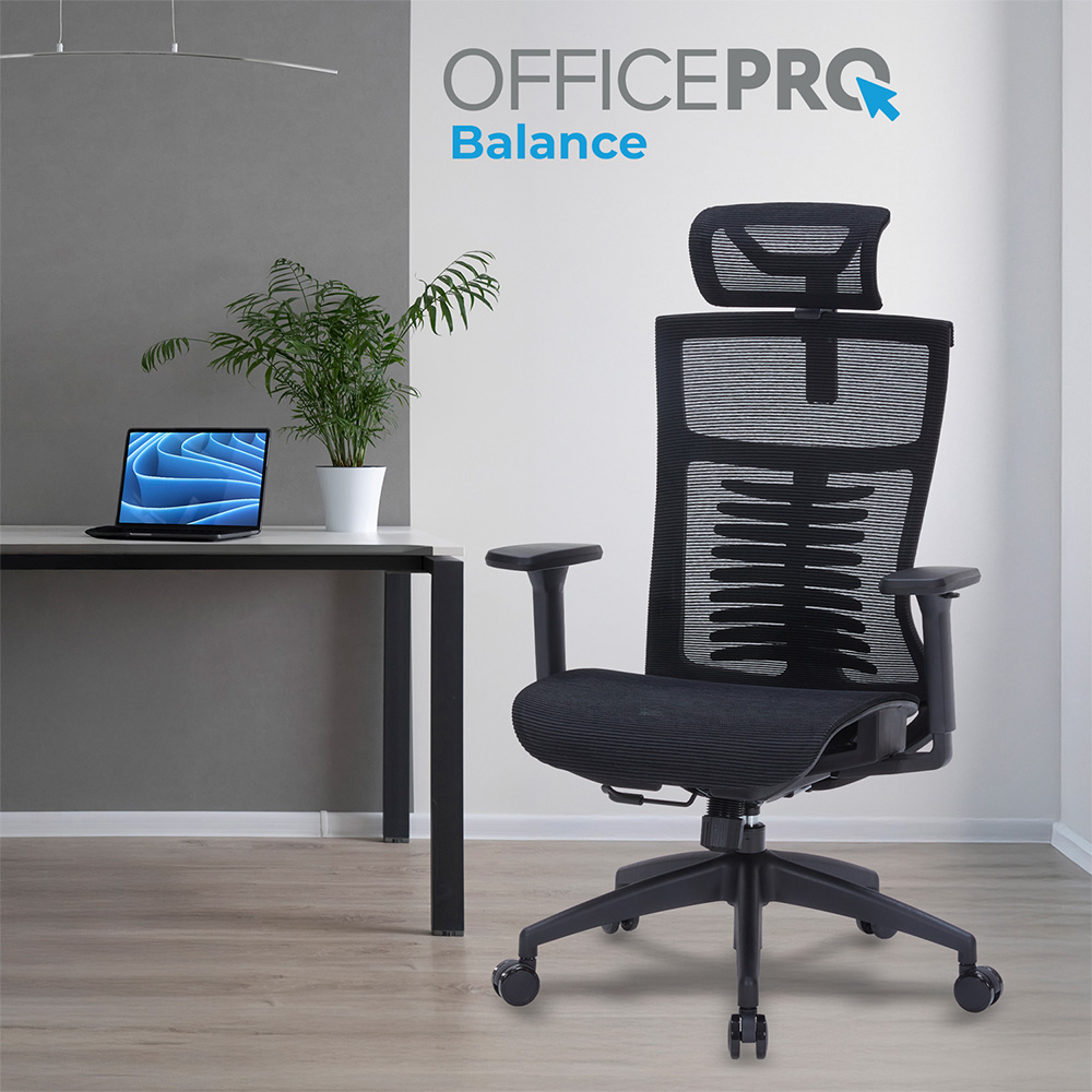 Фото Кресло OFFICEPRO Balance Black (OC620-B-B-B )