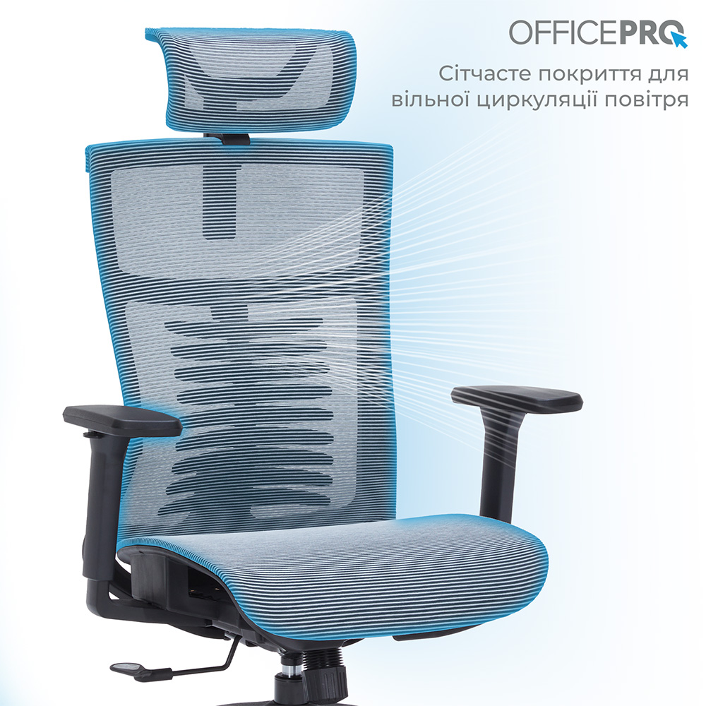 Заказать Кресло OFFICEPRO Balance Black/Dark Gray (OC620-B-DG-DG)