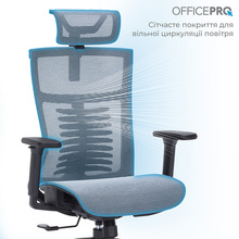 Кресло OFFICEPRO Balance Black/Dark Gray (OC620-B-DG-DG)