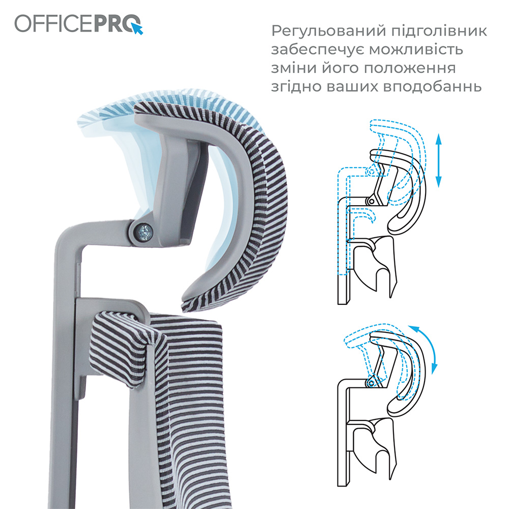 Зображення Крісло OFFICEPRO Balance Gray/Dark Gray (OC620-G-DG-DG )