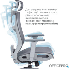 Крісло OFFICEPRO Balance Gray/Dark Gray (OC620-G-DG-DG )