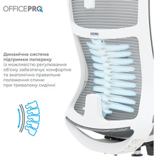 Крісло OFFICEPRO Balance White/Dark Gray (OC620-W-DG-DG )