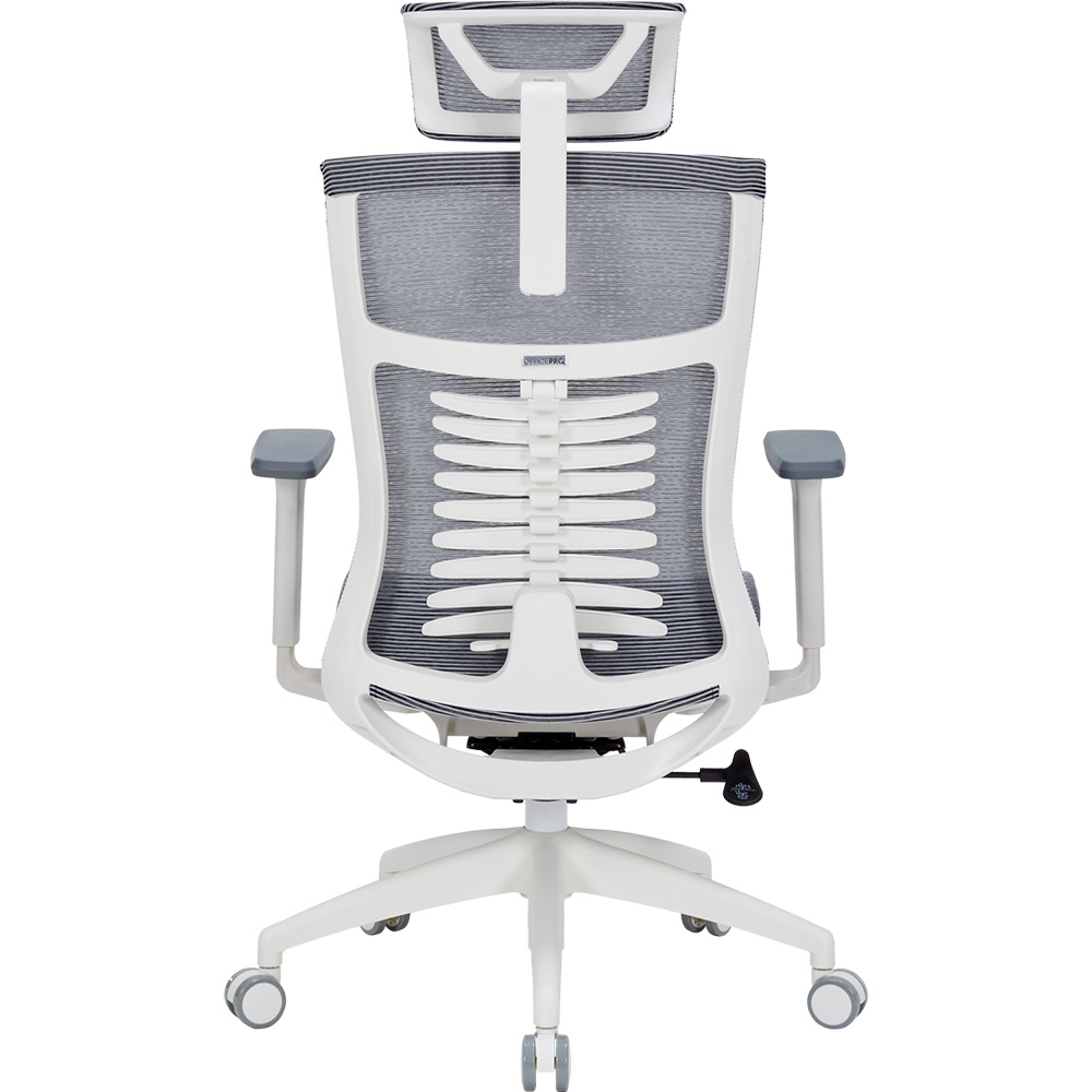 Зовнішній вигляд Крісло OFFICEPRO Balance White/Dark Gray (OC620-W-DG-DG )