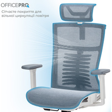 Крісло OFFICEPRO Balance White/Dark Gray (OC620-W-DG-DG )
