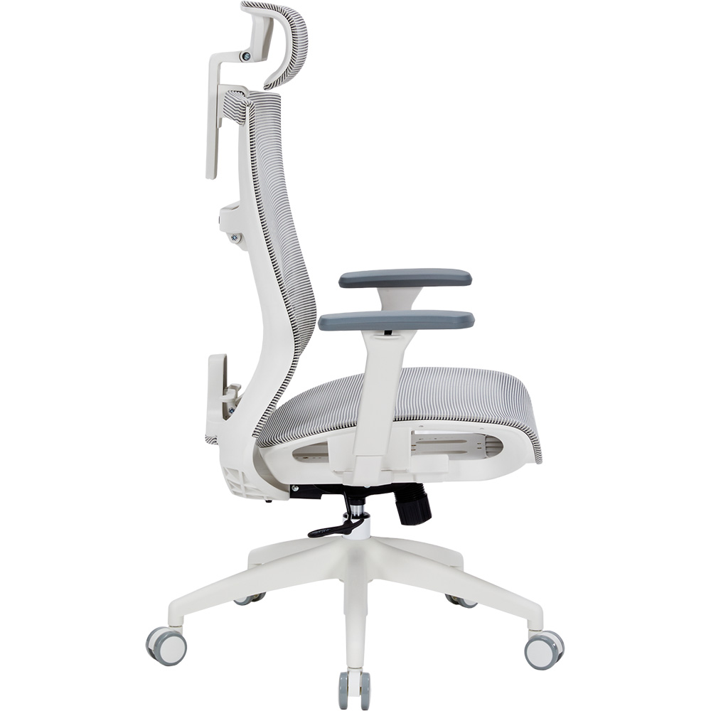Кресло OFFICEPRO Balance White/Light Gray (OC620-W-LG-LG) Вторичный цвет серый