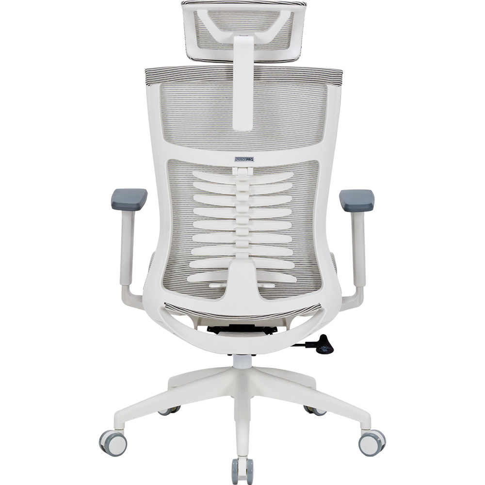 Кресло OFFICEPRO Balance White/Light Gray (OC620-W-LG-LG) Основание кресла крестовина с роликами
