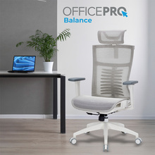 Кресло OFFICEPRO Balance White/Light Gray (OC620-W-LG-LG)