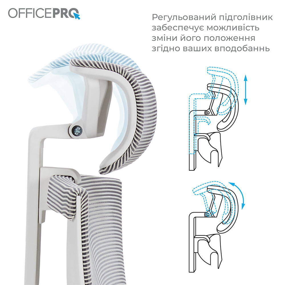 В интернет магазине Кресло OFFICEPRO Balance White/Light Gray (OC620-W-LG-LG)