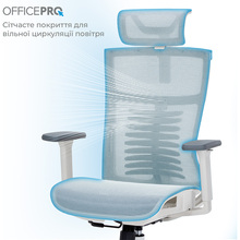 Кресло OFFICEPRO Balance White/Light Gray (OC620-W-LG-LG)