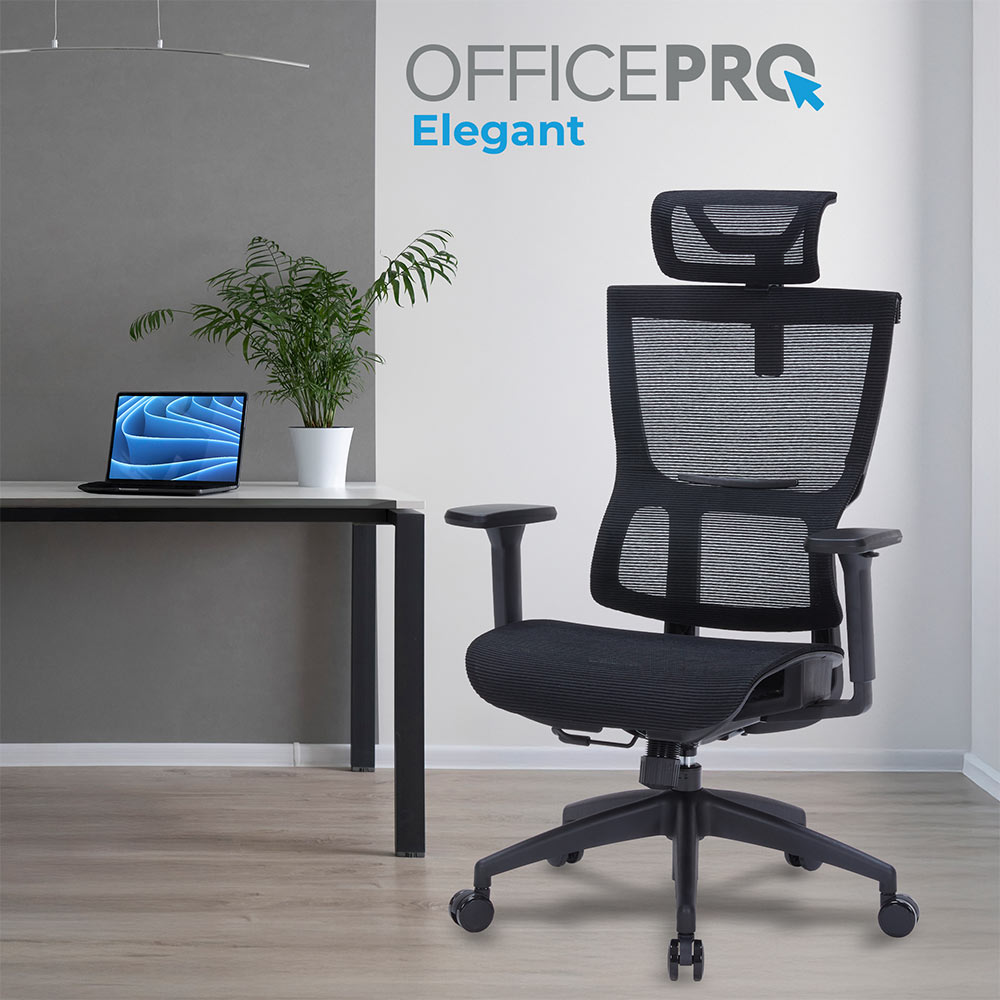 Заказать Кресло OFFICEPRO Elegant Black  (OC660-B-B-B)