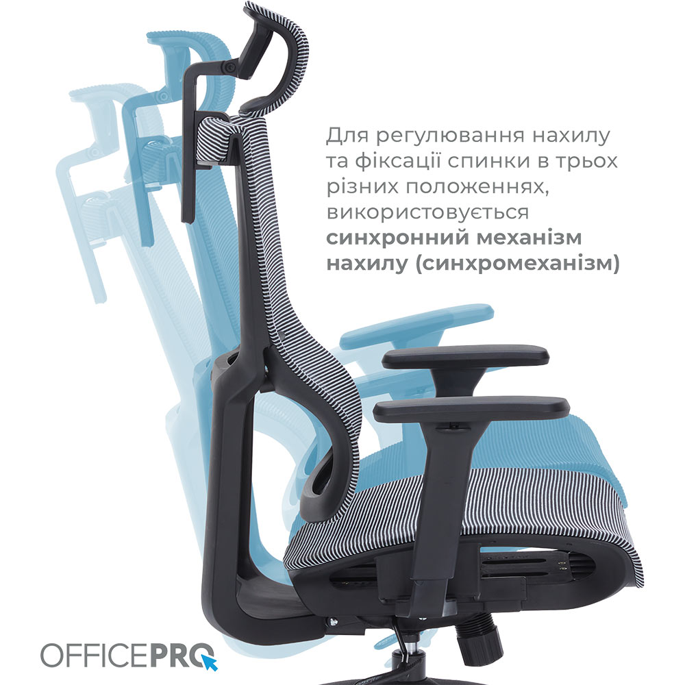 В інтернет магазині Крісло OFFICEPRO Elegant Black/Dark Gray (OC660-B-DG-DG)