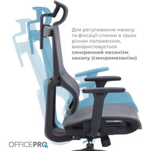 Крісло OFFICEPRO Elegant Black/Dark Gray (OC660-B-DG-DG)